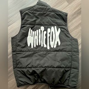 NWT White Fox Puffer Vest